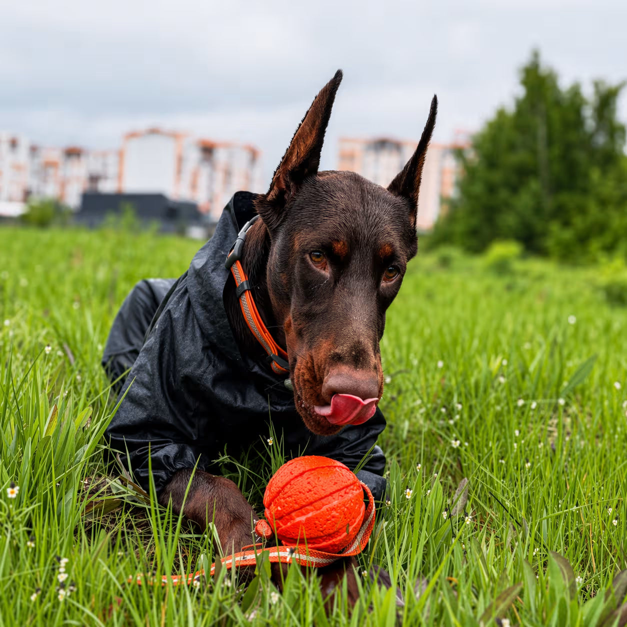 LIKER Line Dog Ball with Long Rope