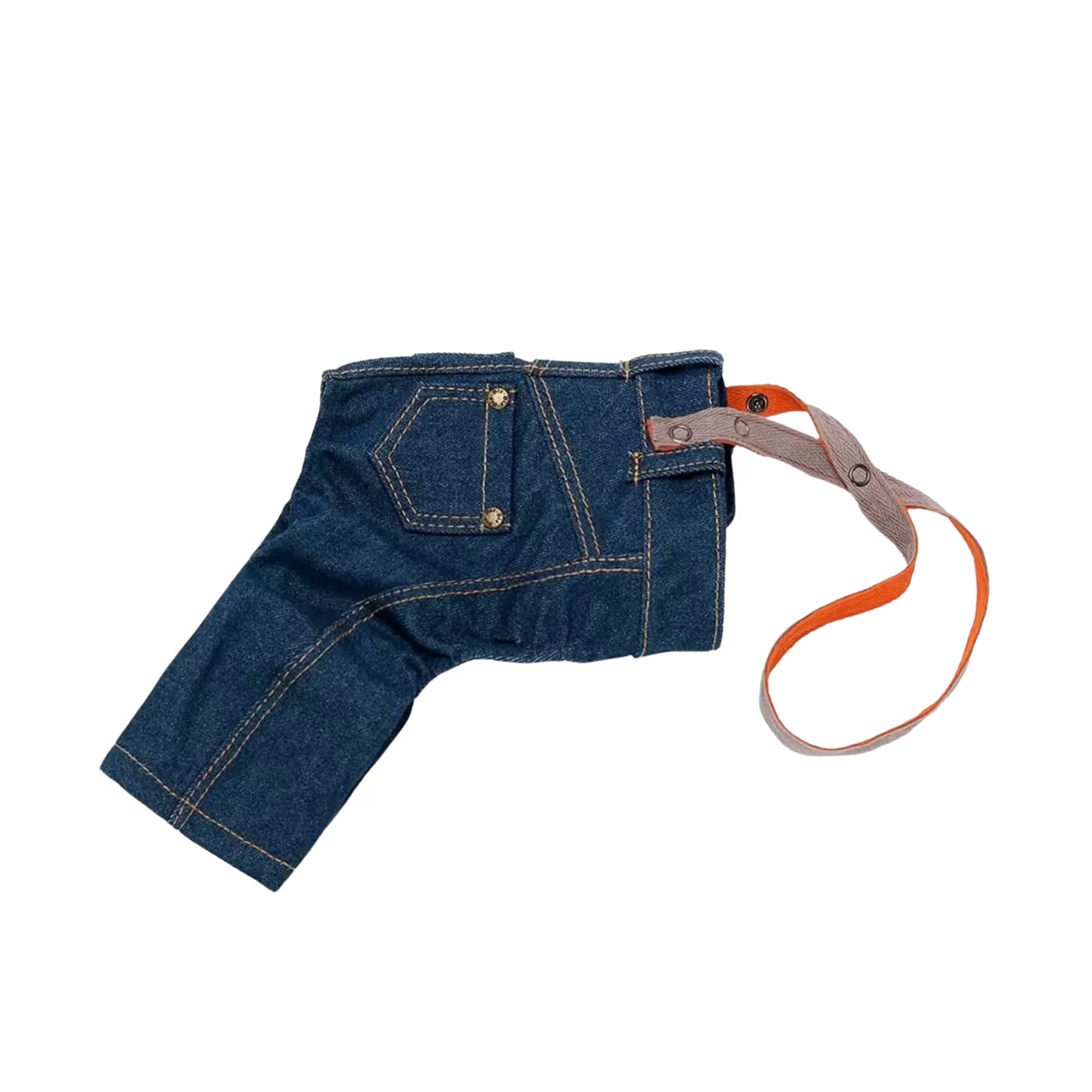 Jeans and Cap Denim Set for Small Dogs