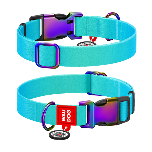 Gradient Recycled Nylon Dog Collar with QR Passport