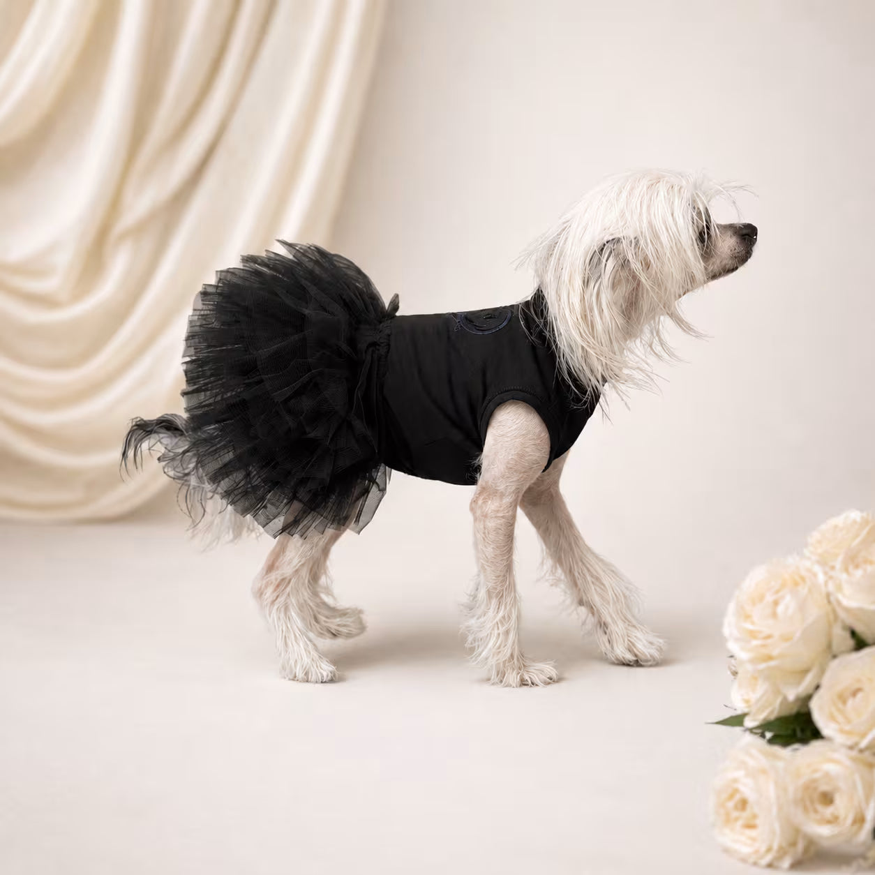 Tu-Tu Dog Dress – Soft Cotton Tulle Dress for Small Dogs