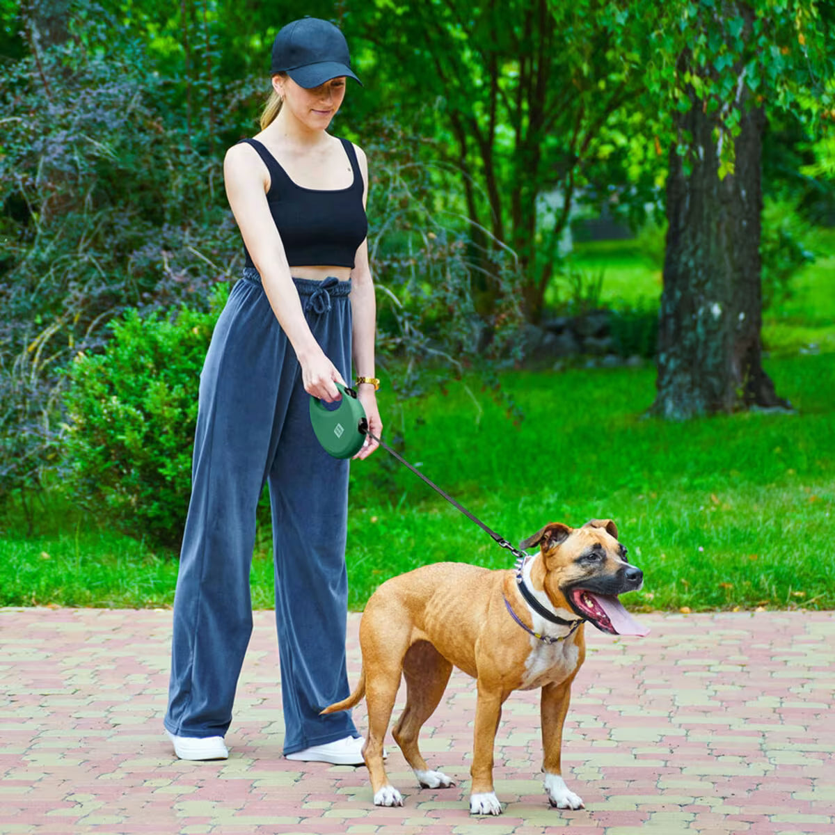 R-Leash Retractable Dog Leash – Reflective, Tangle-Free & Easy One-Hand Control