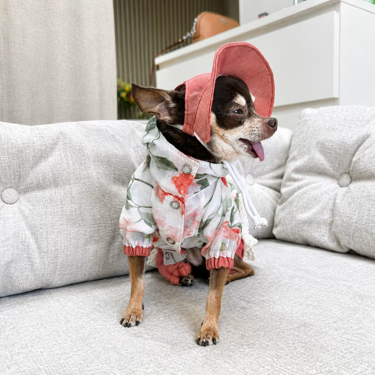 Lightweight Tencel Small Dog Windbreaker