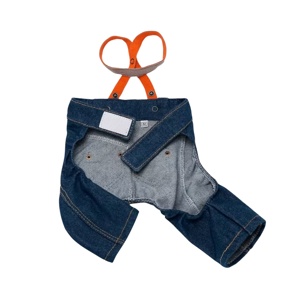 Jeans and Cap Denim Set for Small Dogs