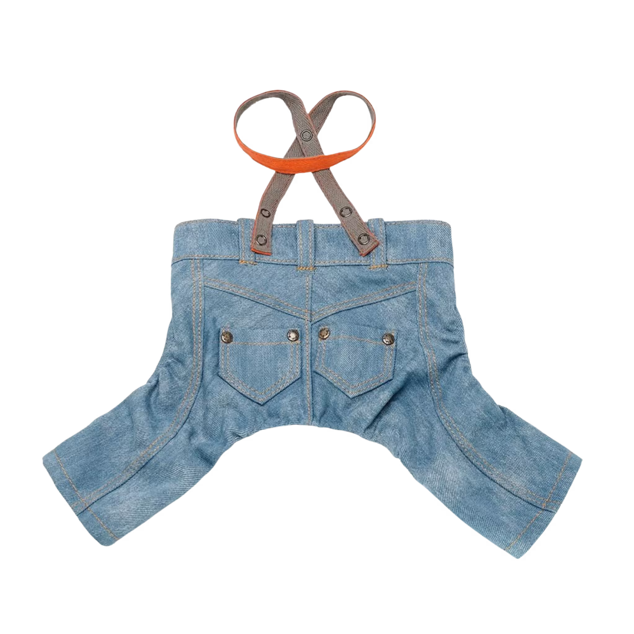 Jeans and Cap Denim Set for Small Dogs