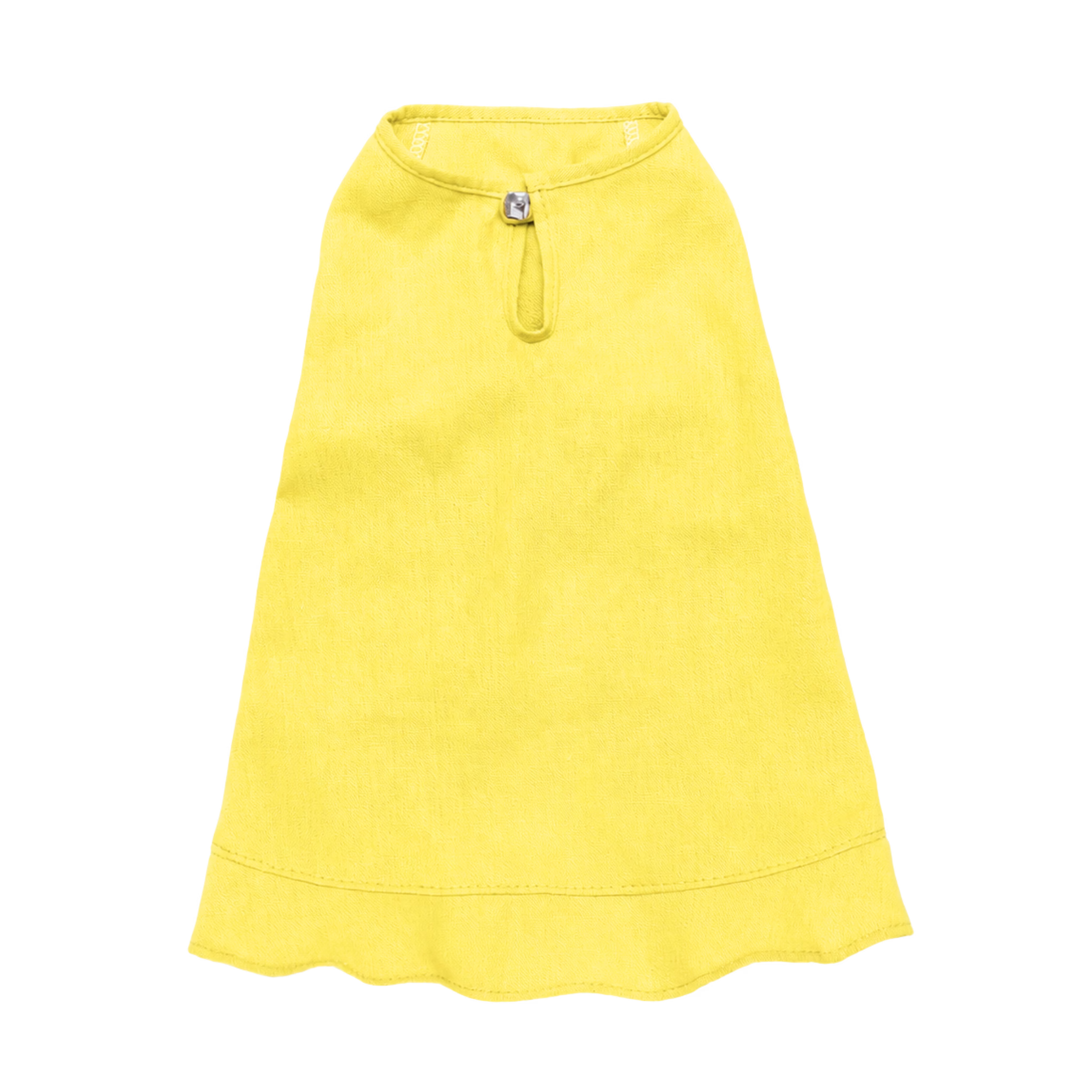 Sophie Linen Dog Dress – Breathable Summer Dress for Small Dogs