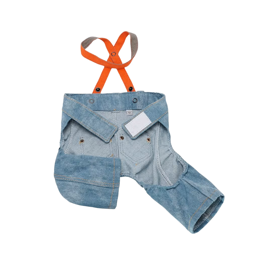Jeans and Cap Denim Set for Small Dogs