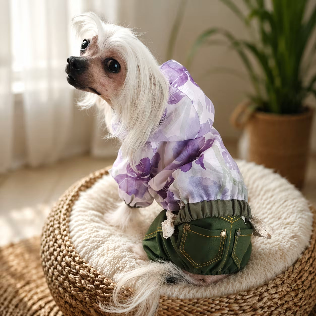 Lightweight Tencel Small Dog Windbreaker