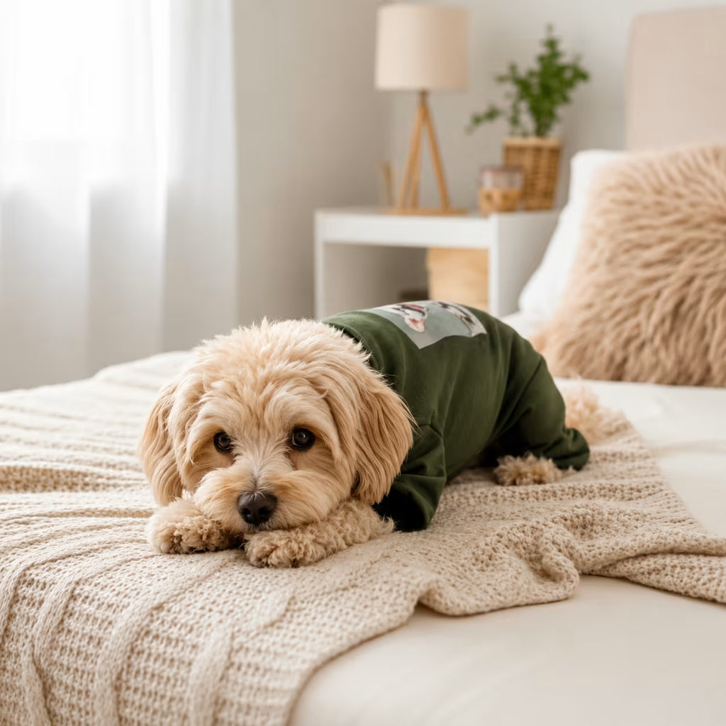 Combinaison douillette en tricot pour chien