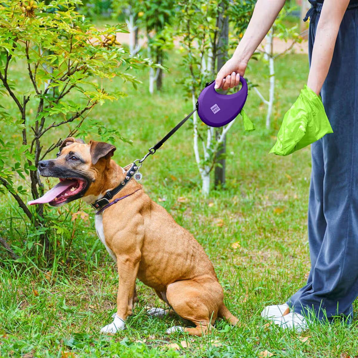 R-Leash Retractable Dog Leash – Reflective, Tangle-Free & Easy One-Hand Control