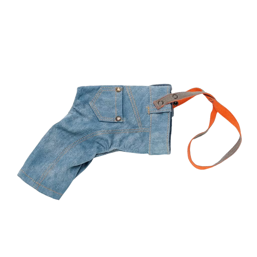 Jeans and Cap Denim Set for Small Dogs