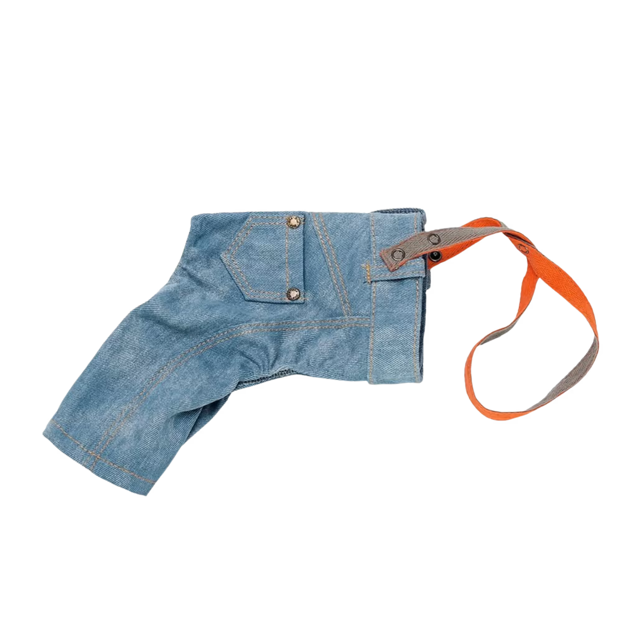Jeans and Cap Denim Set for Small Dogs