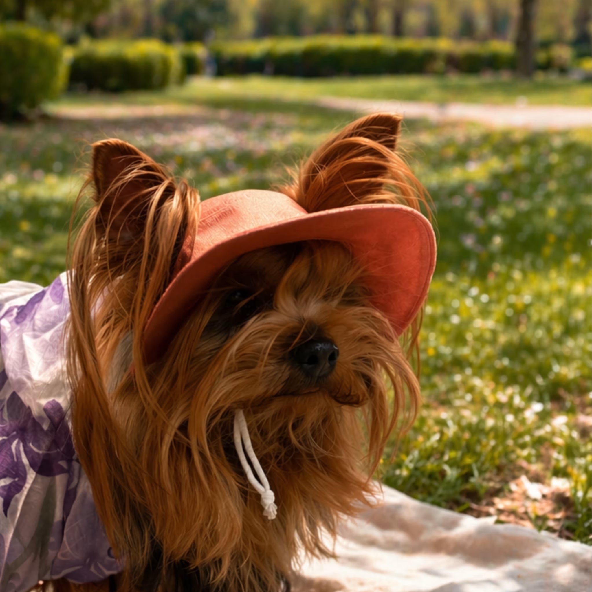 Dog Outfit with Matching Sun Hat