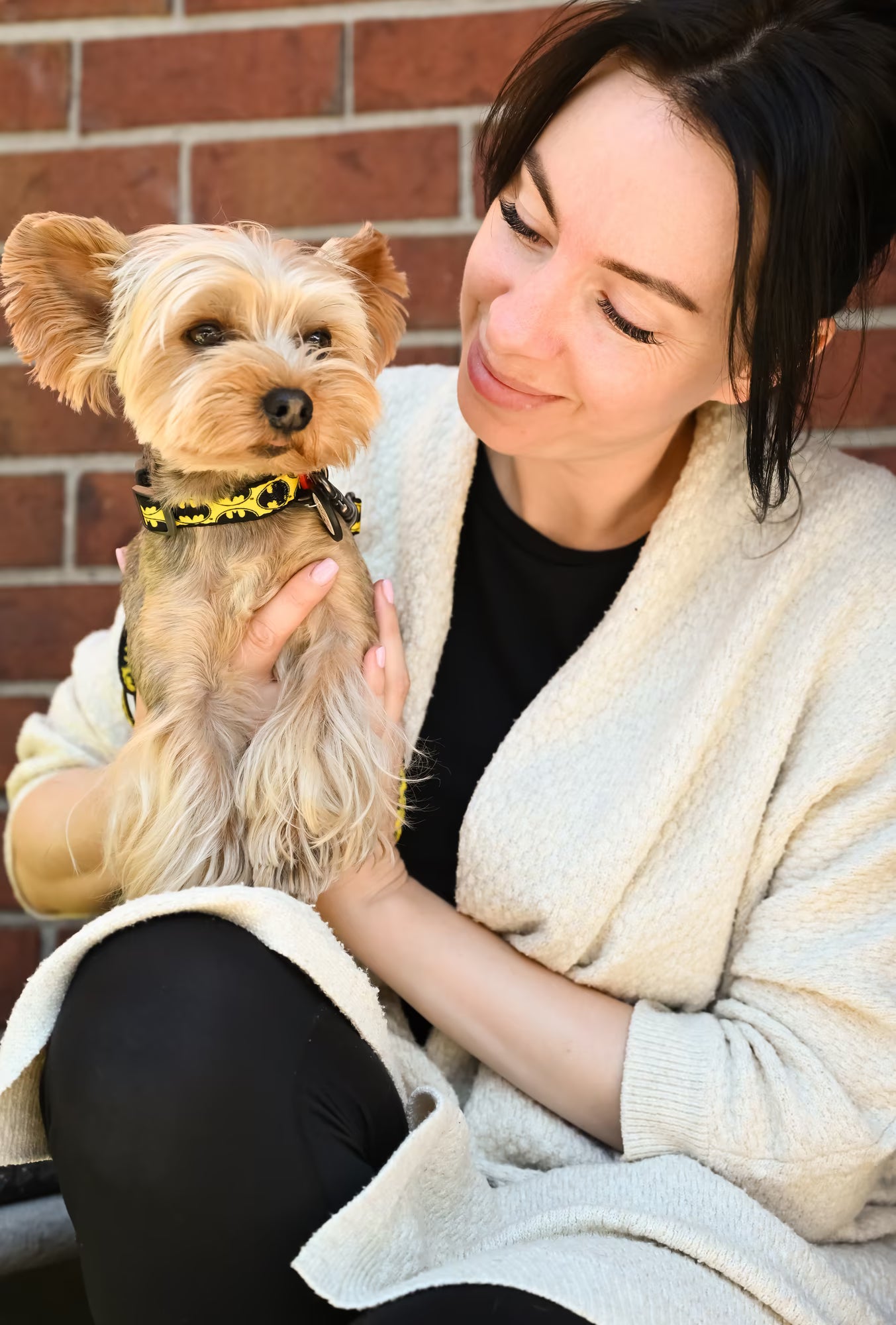 Batman Dog Collar & Leash Set with QR ID Tag