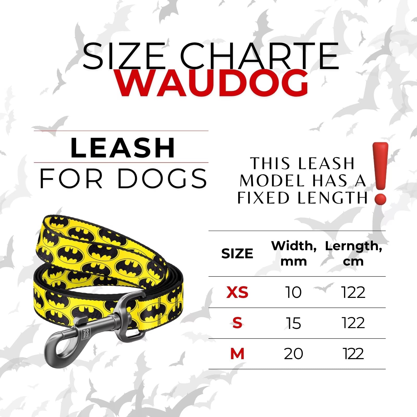 Batman Dog Collar & Leash Set with QR ID Tag