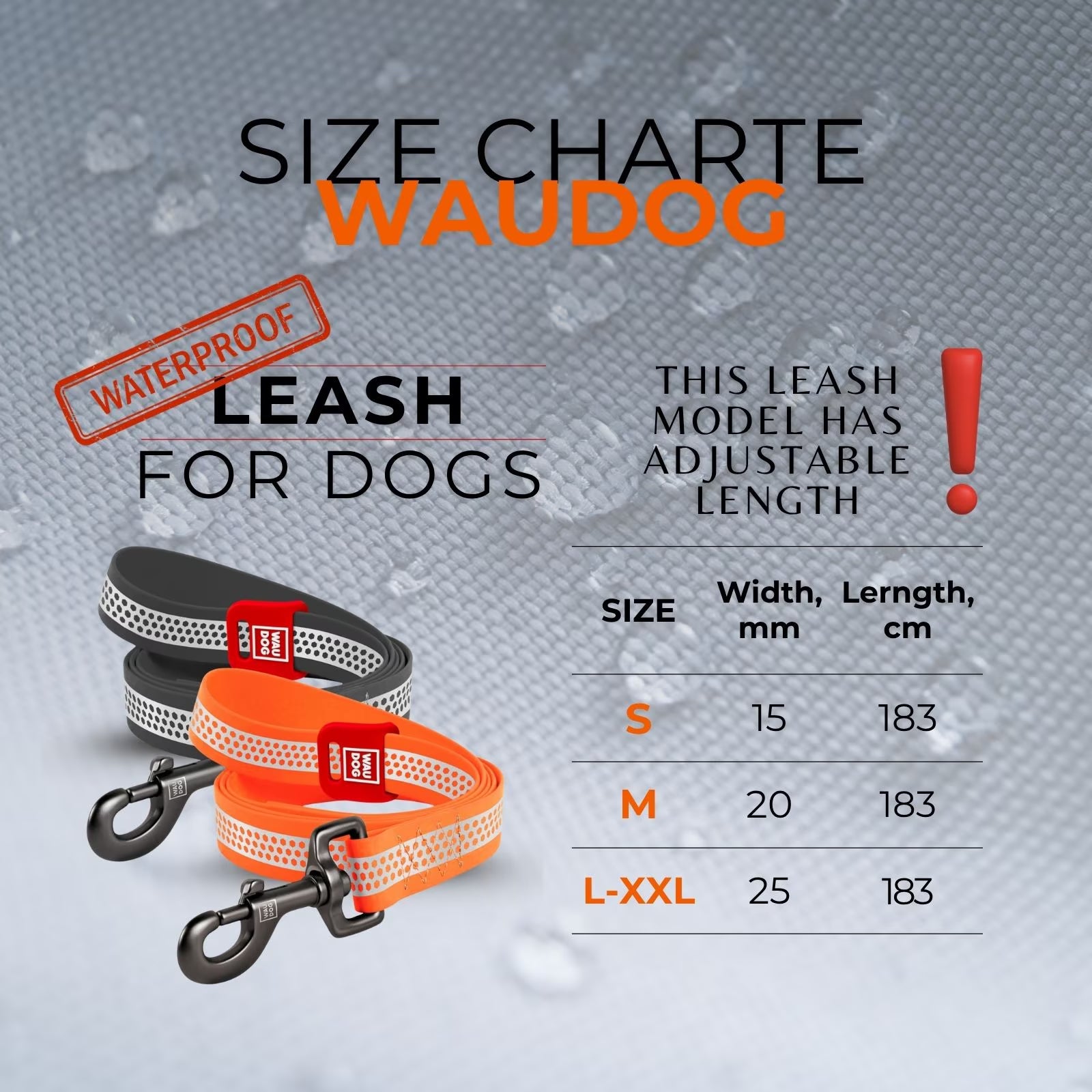 Waterproof Reflective Dog Collar & Leash Set with QR ID Tag